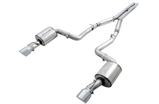 AWE Touring Cat-Back Exhaust (Polished Tips): Dodge Charger (15-23) 6.4L 392 & 6.2L Hellcat