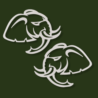 American Brother Designs HELLEPHANT Cutout Exterior Badge: Dodge Challenger / Charger 2015 - 2023