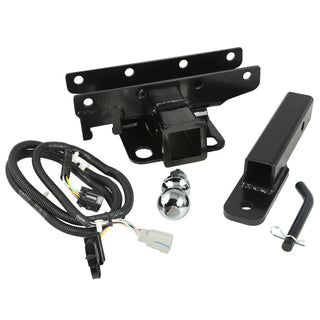 Rugged Ridge 2-Inch Hitch Kit w/ Ball: Fits Most Jeep Wrangler Models (2007-2018)