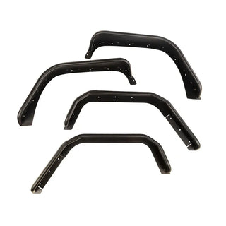 Rugged Ridge Steel Tube Fender Set (F&R): Jeep Wrangler (07-18) - Matte Black