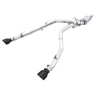 AWE 0FG Dual Rear Exit Catback Exhaust Diamond Black Tips (REAR): Dodge & RAM Classic 1500 2009-2021 5.7L