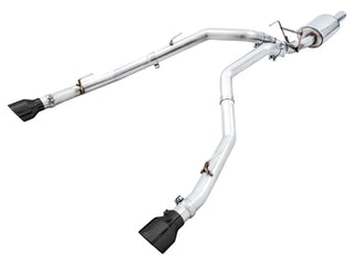 AWE 0FG Dual Rear Exit Catback Exhaust Diamond Black Tips (REAR): Dodge & RAM Classic 1500 2009-2021 5.7L