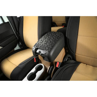 Rugged Ridge Heavy Duty Center Console Cover: Fits Most Jeep Wrangler Models (2007-2018) - Black