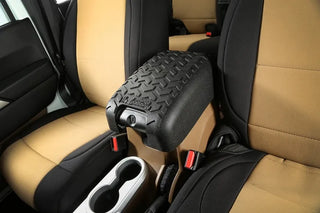 Rugged Ridge Heavy Duty Center Console Cover: Fits Most Jeep Wrangler Models (2007-2018) - Black