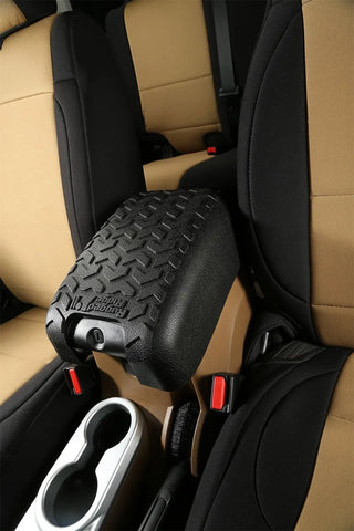 Rugged Ridge Heavy Duty Center Console Cover: Fits Most Jeep Wrangler Models (2007-2018) - Black