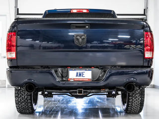 AWE 0FG Dual Rear Exit Catback Exhaust Diamond Black Tips (REAR): Dodge & RAM Classic 1500 2009-2021 5.7L