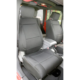 Rugged Ridge Neoprene Front Seat Covers: Fits Most Jeep Wrangler Models (2007-2018) - Black