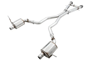 AWE Touring Edition Cat-Back Exhaust (Polished Tips): Jeep Grand Cherokee 6.4L SRT 2012 - 2021