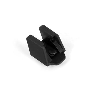 Omix Hood Catch Bracket: Fits Most Jeep Wrangler JK Models (2007-2018) - Black Powder Coated