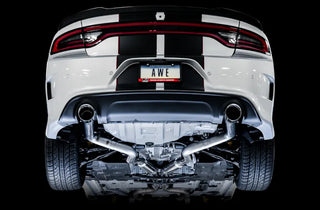 AWE Track Edition Cat-Back Exhaust (Polished Tips): Dodge Charger 5.7L Hemi 2017 - 2023