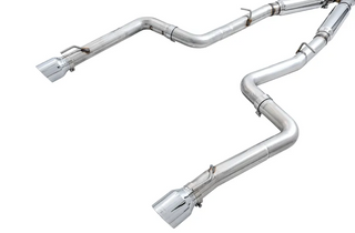 AWE Track Edition Catback Exhaust Chrome Silver Tips (REAR): Charger R/T Scat Pack 6.4L / SRT 392 / Hellcat & Redeye 6.2L 2015-23