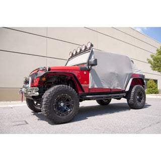 Rugged Ridge Gray Vinyl Cab Cover: Fits Most Jeep Wrangler Models (2007-2018)