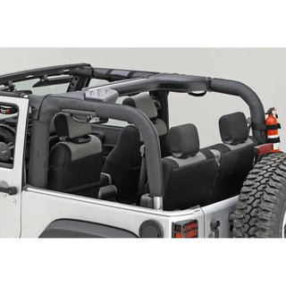 Rugged Ridge Black Vinyl Roll Bar Cover Kit: Fits Most Jeep Wrangler Models (2007-2018)