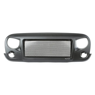 Rugged Ridge Spartan Satin Black Grille: Fits Most Jeep Wrangler Models (2007-2018)