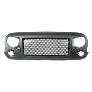 Rugged Ridge Spartan Satin Black Grille: Fits Most Jeep Wrangler Models (2007-2018)