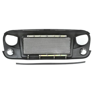 Rugged Ridge Spartan Satin Black Grille: Fits Most Jeep Wrangler Models (2007-2018)