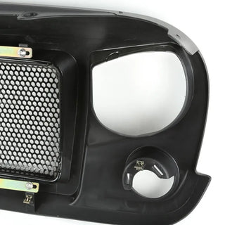 Rugged Ridge Spartan Satin Black Grille: Fits Most Jeep Wrangler Models (2007-2018)