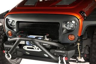 Rugged Ridge Spartan Satin Black Grille: Fits Most Jeep Wrangler Models (2007-2018)