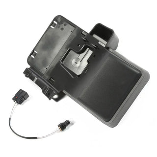 Omix Rear License Plate Bracket: Fits Most Jeep Wrangler JK Models (2007-2018) - Black Plastic