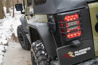 Rugged Ridge Rear Corner Body Armor Kit: Fits Most Jeep Wrangler Models (2007-2018)