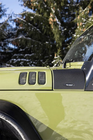 Rugged Ridge Body Armor Cowl Guard: Fits Most Jeep Wrangler Models (2007-2018) - Black