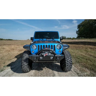 AVS Aeroskin LightShield Pro Hood Protector (FRONT): Jeep Wrangler (07-18) - Matte Black