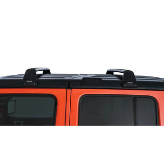Rhino-Rack Vortex SG 2 Bar Hard Top Roof Rack - Black: Fits Jeep Wrangler / Gladiator (07-26)