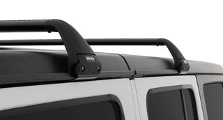 Rhino-Rack Vortex SG 2 Bar Hard Top Roof Rack - Black: Fits Jeep Wrangler / Gladiator (07-26)