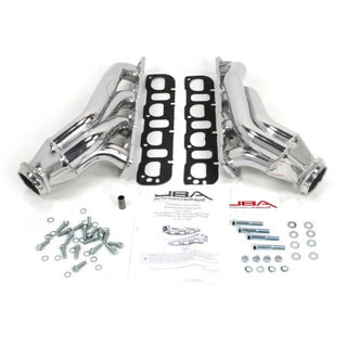 JBA 1.875" Shorty Headers Silver Ceramic (FRONT): Fits Challenger / Charger / Magnum / 300C 2005-2014 6.1L & 6.4L