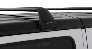 Rhino-Rack Vortex SG 2 Bar Hard Top Roof Rack - Black: Fits Jeep Wrangler / Gladiator (07-26)