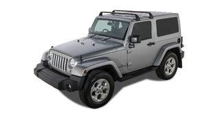 Rhino-Rack Vortex SG 2 Bar Hard Top Roof Rack (2 DOOR) (ROOF): Jeep Wrangler (07-26) - Black