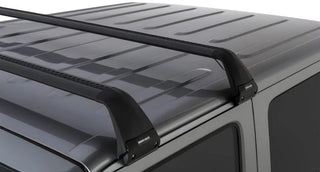 Rhino-Rack Vortex SG 2 Bar Hard Top Roof Rack (2 DOOR) (ROOF): Jeep Wrangler (07-26) - Black