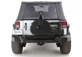 Rampage Trail Guard Tire Carrier for Jeep Wrangler JK (2007-2018) - Black