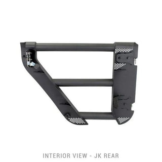 Go Rhino Trailline Rear Tube Door (REAR): Jeep Wrangler (07-18) - Black