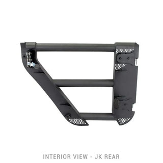Go Rhino Trailline Rear Tube Door (REAR): Jeep Wrangler (07-18) - Black