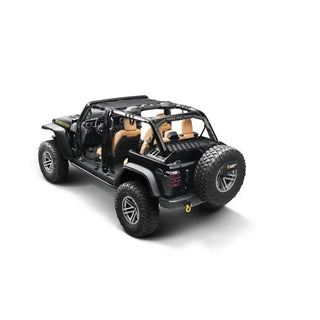 Rugged Ridge Interior Storage Rack for Jeep Wrangler Unlimited 4-Door (2007-2024) - Black Steel