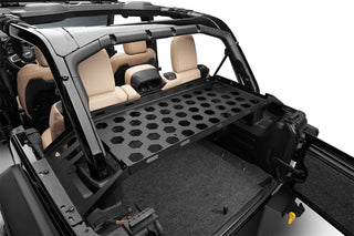 Rugged Ridge Interior Storage Rack for Jeep Wrangler Unlimited 4-Door (2007-2024) - Black Steel