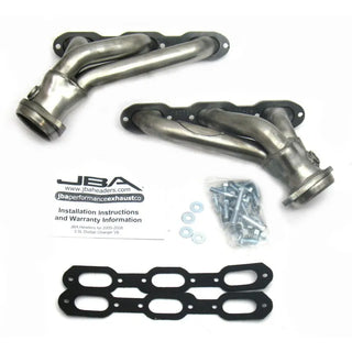 JBA SS Shorty Headers (Raw Finish): Dodge Magnum / Chrysler 300 / Dodge Charger (05-10) w/ Hardware