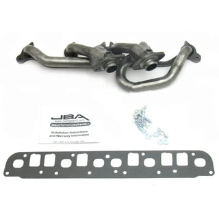 JBA Shorty Header (Raw Finish): Jeep Wrangler 4.0L 2000 - 2006