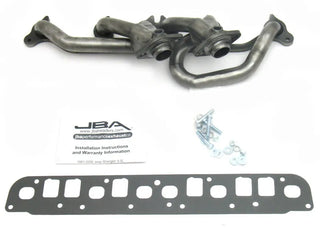 JBA Shorty Header (Raw Finish): Jeep Wrangler 4.0L 2000 - 2006