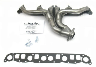 JBA Shorty Header (Raw Finish): Jeep Wrangler 4.0L 1991 - 1999