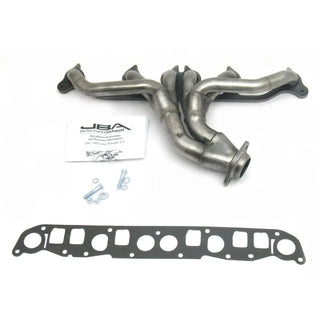 JBA Shorty Header (Raw Finish): Jeep Wrangler 4.0L 1991 - 1999
