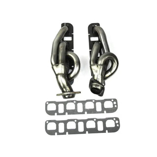 JBA Shorty Headers (Raw Finish): Dodge Ram 5.7L Hemi 1500 2009 - 2018 (Also fits 19+ Classic Models)