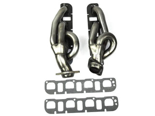 JBA Shorty Headers (Raw Finish): Dodge Ram 5.7L Hemi 1500 2009 - 2018 (Also fits 19+ Classic Models)