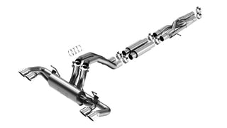 Borla ATAK Cat-Back Exhaust System (Polished Tips): Jeep Wrangler Rubicon 6.4L 392 2021 - 2025