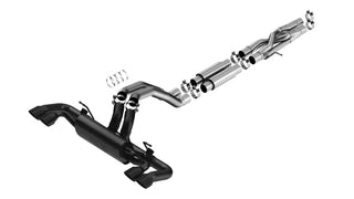 Borla ATAK Cat-Back Exhaust System (Black Tips): Jeep Wrangler Rubicon 6.4L 392 2021 - 2025