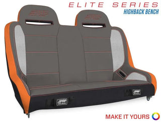 PRP Seats Elite Series Suspension Bench Seat (REAR): Jeep Wrangler / Gladiator (07-26)