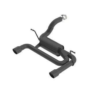 Borla ATAK Axle-Back Exhaust System (Black): Jeep Wrangler JL 3.6L V6 2018 - 2025