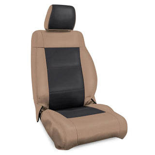 PRP Seats Front Seat Covers (PAIR): Jeep Wrangler 2007-18 - Black/Tan