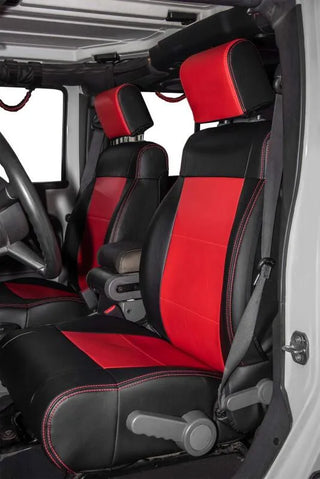 PRP Seats Front Seat Covers (PAIR): Jeep Wrangler 2007-18 w/ Red